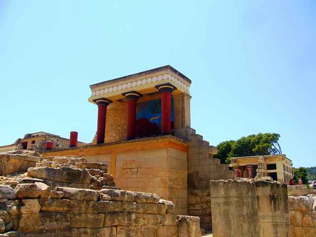Il palazzo di Knossos a Creta
