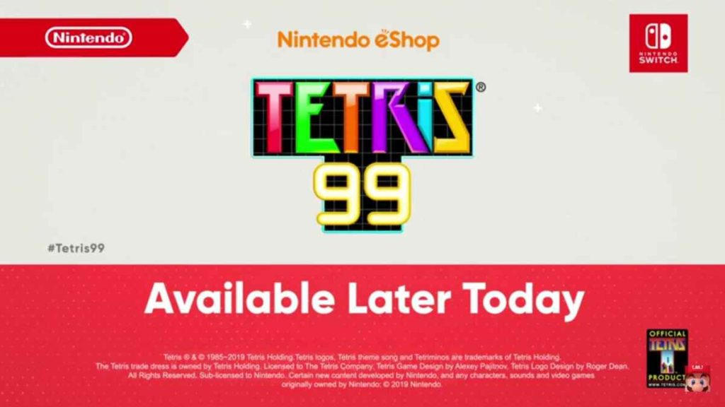 Nintendo Direct Tetris 99