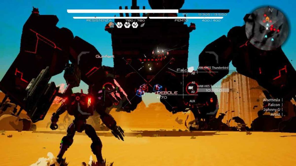 daemon x machina nintendo switch bossfight