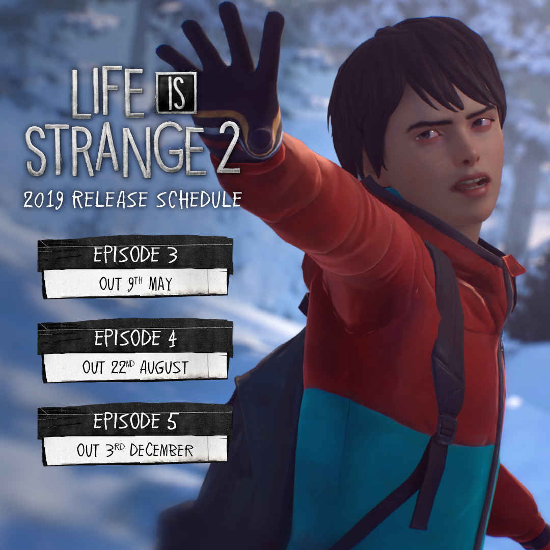 Release schedule degli episodi 3, 4 e 5 di Life is Strange 2