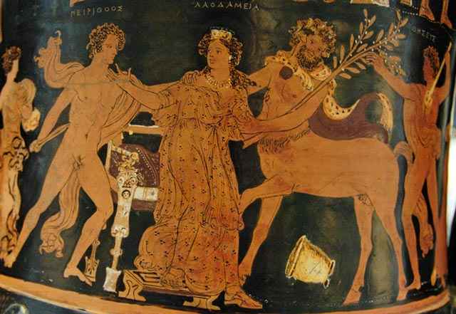 Le figure di Piritoo e Ippodamia nell'arte greca