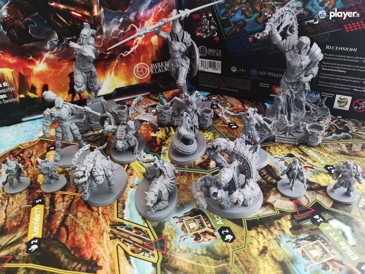 lord of hellas gioco da tavolo miniature panoramica