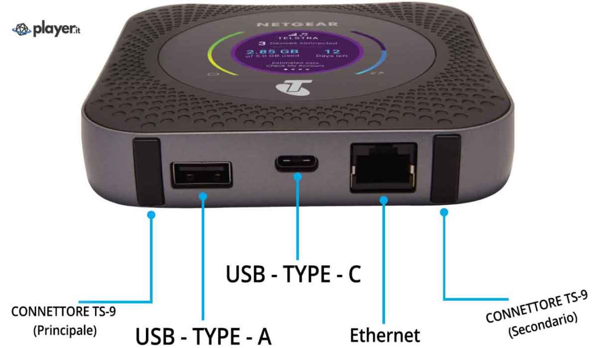 Le porte del netgear M1