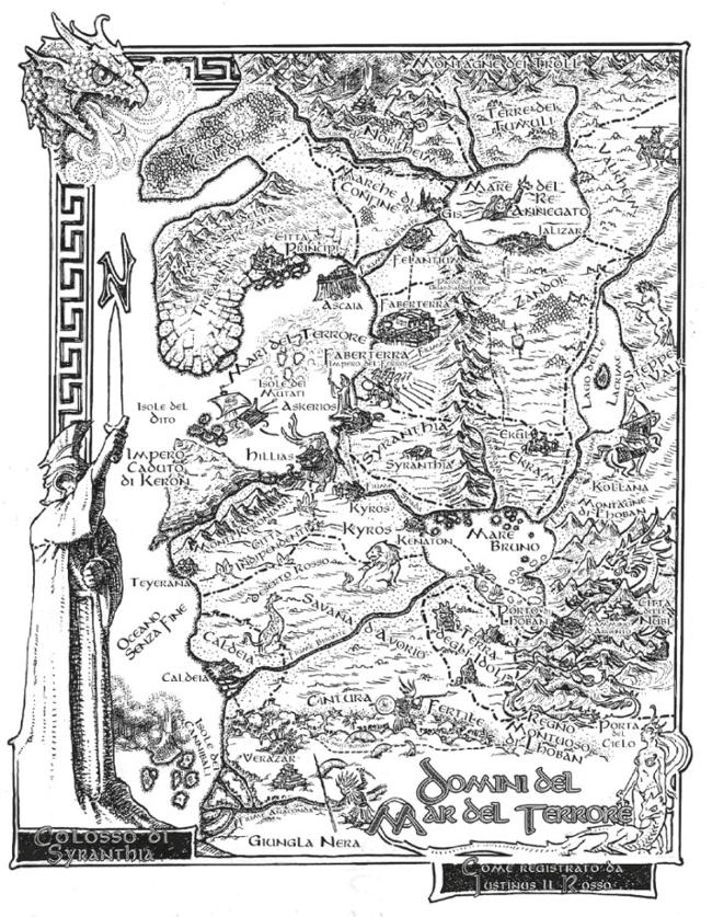 Mappa del Mondo di Savage Worlds: Beasts & Barbarians 