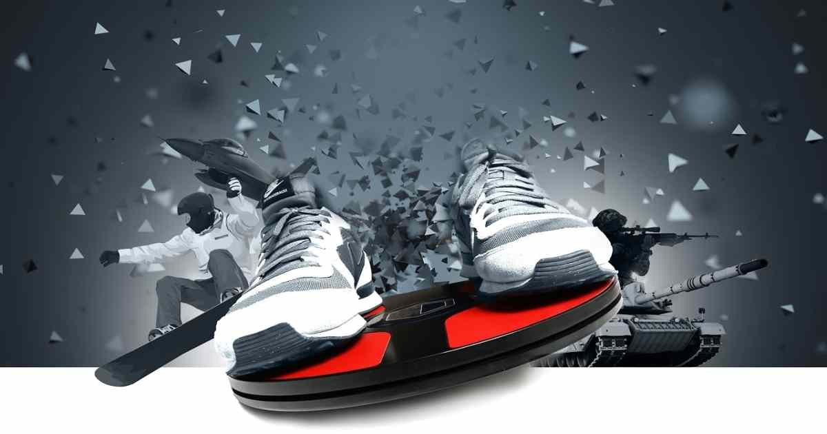 fotografia del 3dRudder, il controller per il full motion 3D movement su PS VR