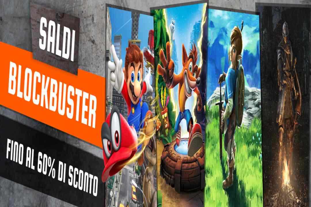 Banner promozionale per il Saldi Blockbuster Nintendo 2019