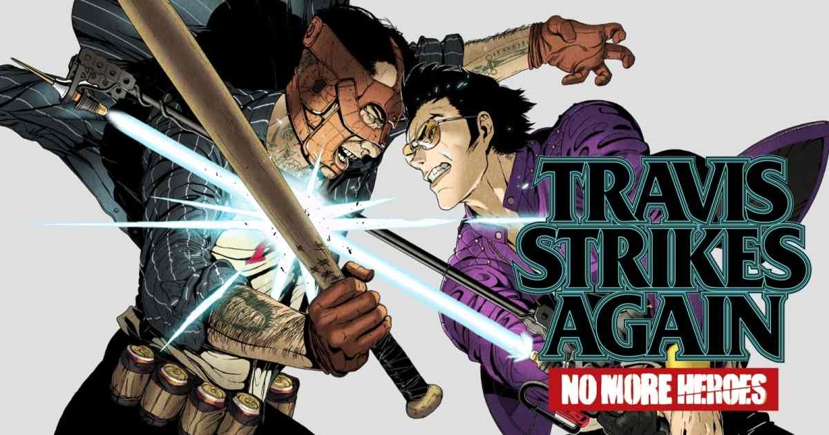 Copertina dello spin-off di No More Heroes, Travis Strikes Again