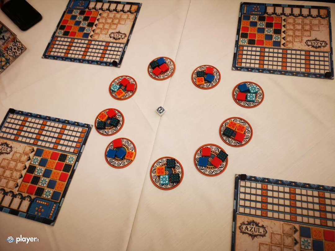 azul i materiali di gioco