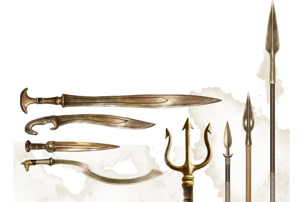 Armi greche e romane per D&D 5E