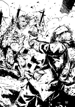 Un'illustrazione del manuale di Dead Air