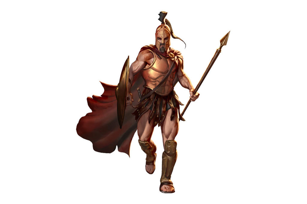 Il guerriero oplita spartano di Arkadia - D&D 5E
