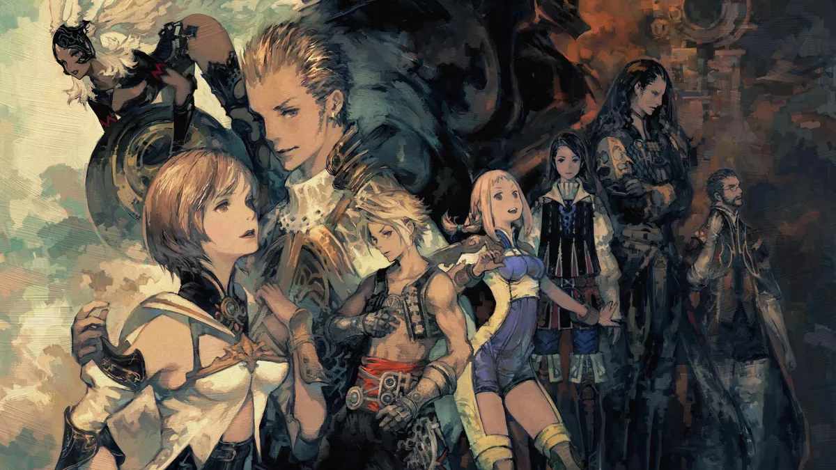 Artwork di Final Fantasy XII che mostra tutti i protagonisti