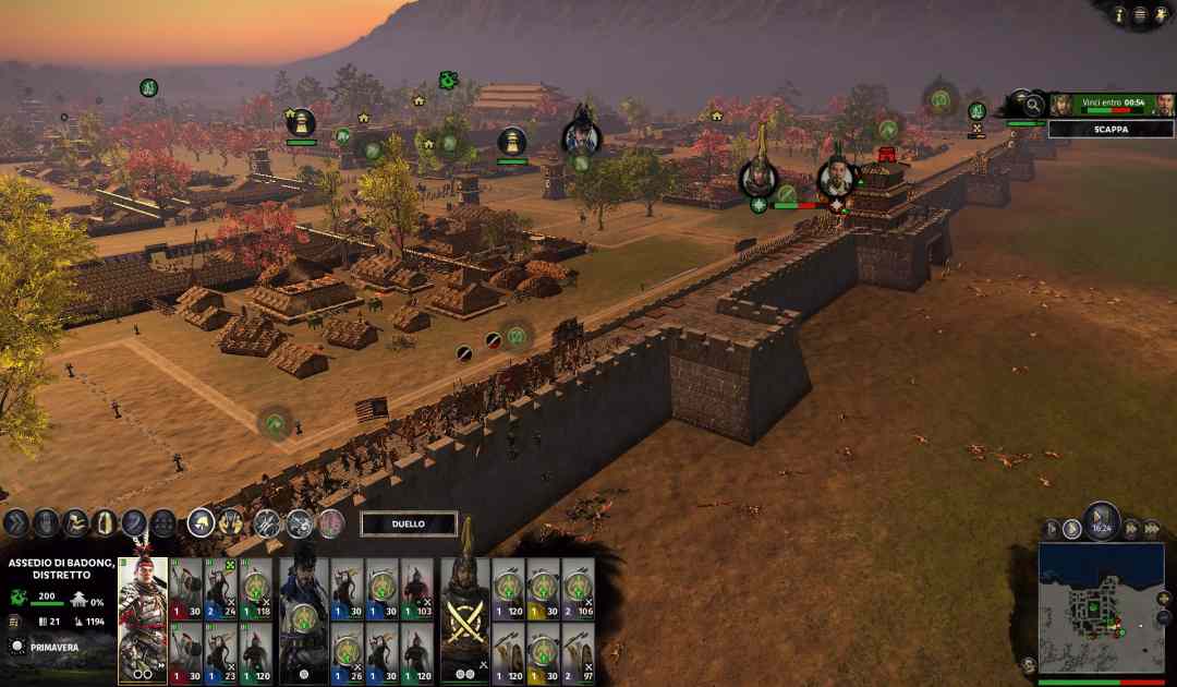 Screenshot tratto da una battaglia personalizzata su Total War: Three Kingdoms