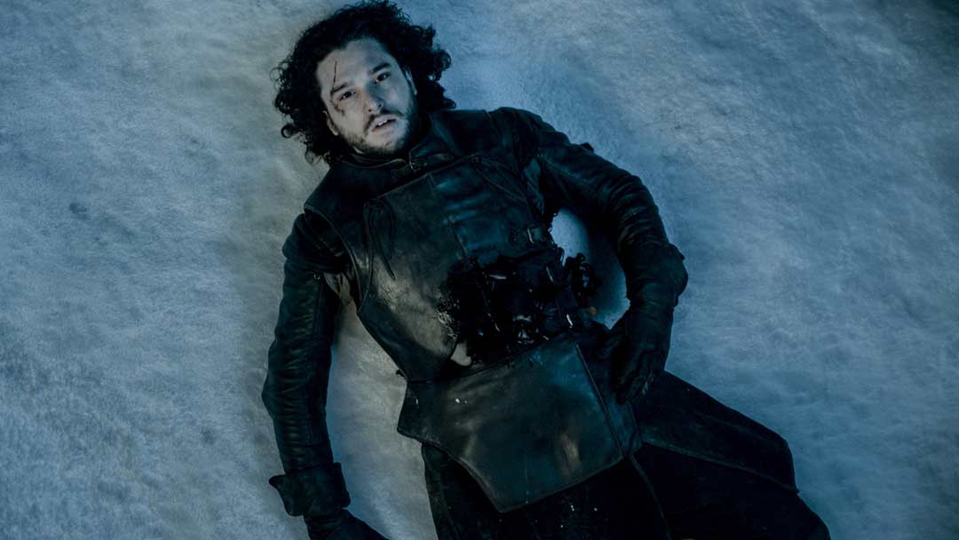 Game of thrones Jon Snow muore male