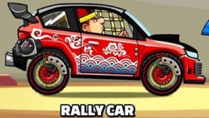 macchina da rally, la seconda migliore macchina di hill climb racing 2