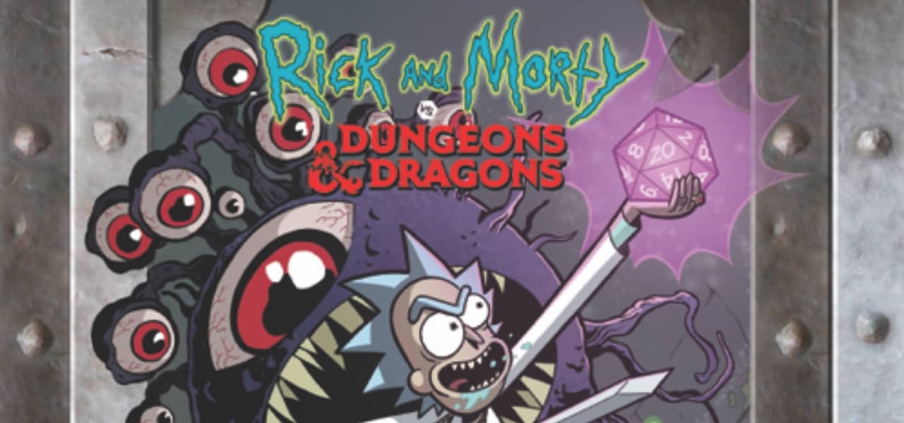 Cover del boxed set del fumetto Rick & Morty Vs Dungeons & Dragons