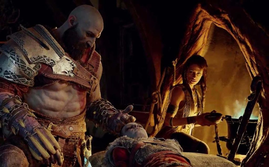 Kratos, preoccupato per Atreus, porta il figlio a casa di Freya