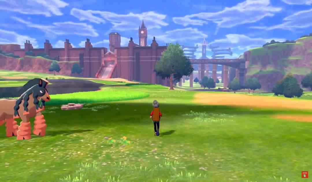 Screenshot delle Terre Selvagge su Pokémon Spada&Scudo