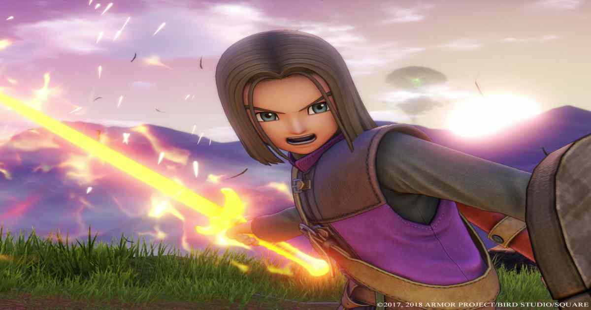 Screenshot del protagonista di Dragon Quest XI