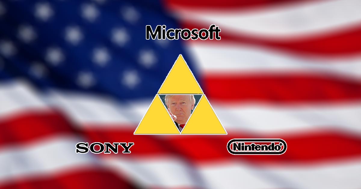 Sony Microsoft Nintendo Trump