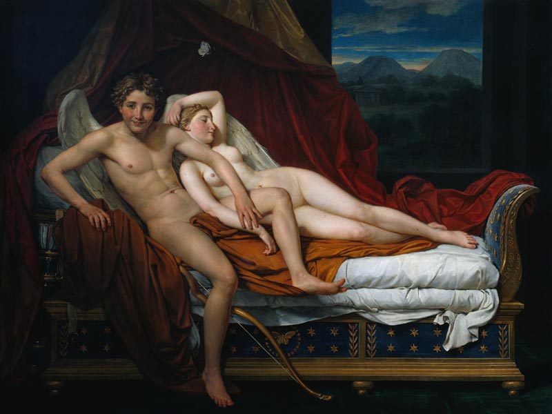 Amore e Psiche - Jacques-Louis David, 1817