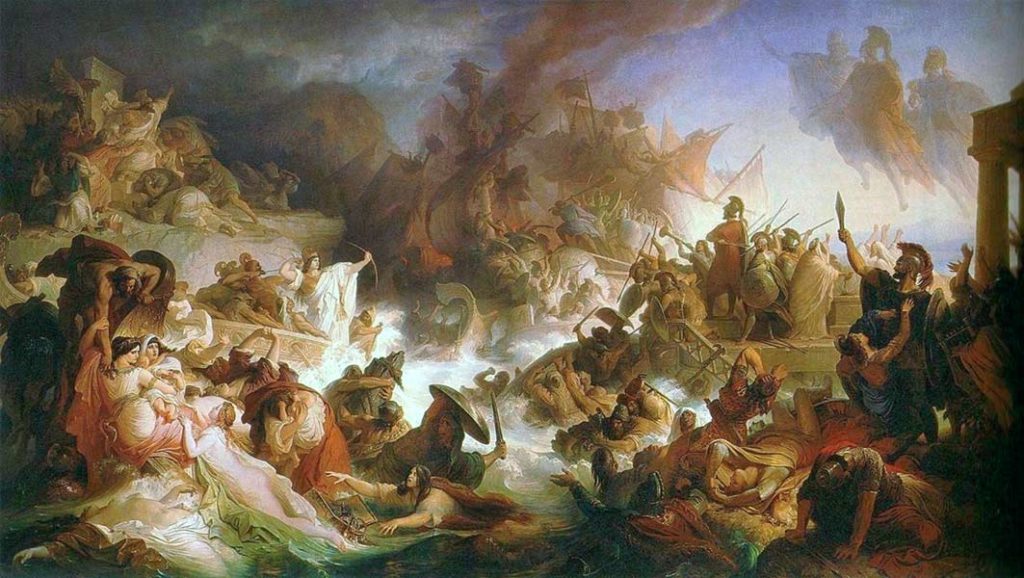 La Battaglia di Salamina - Wilhelm von Kaulbach