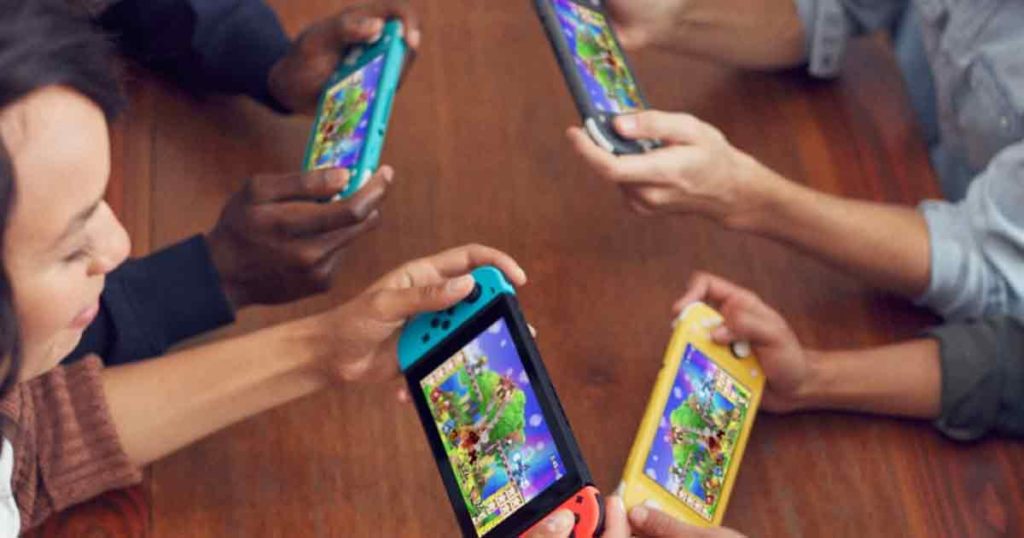 Nintendo-Switch-Lite-gioco-in-compagnia