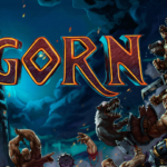 Copertina del gioco GORN, con gladiatori e bestie