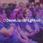 File di persone sorridenti alla Develop:Brighton conference