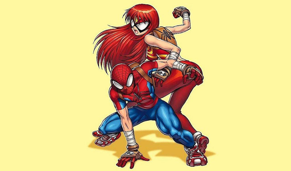 spiderman mangaverse e spiderwoman