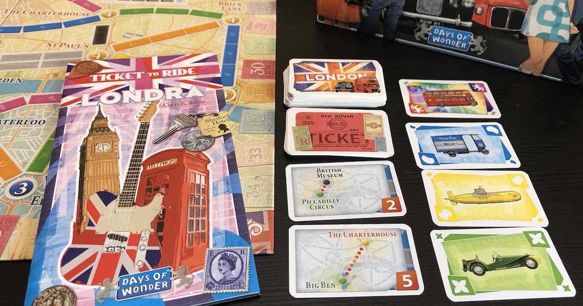 Ticket to Ride Londra - Materiali