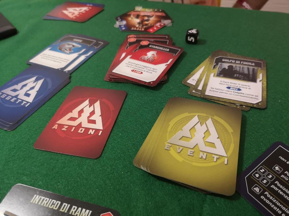 le carte oggetti, azioni, ed eventi di Ride