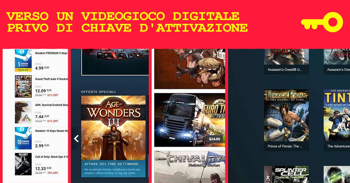 steam activation key chiave attivazione steam