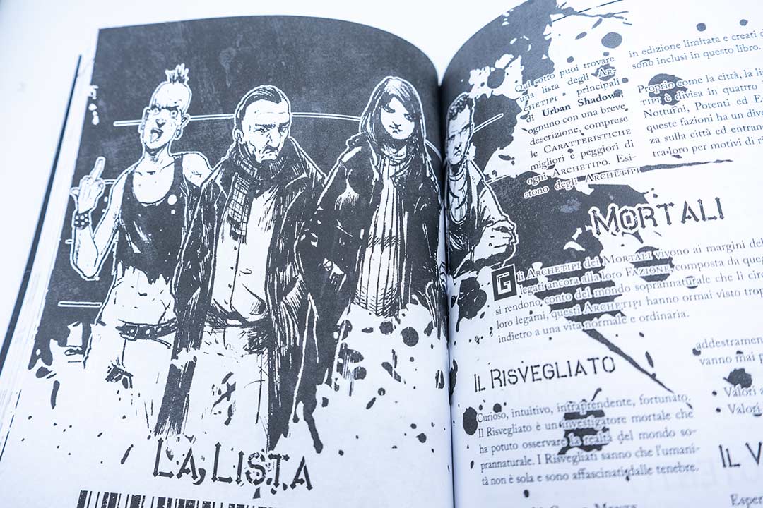 Le illustrazioni del manuale di Urban Shadows