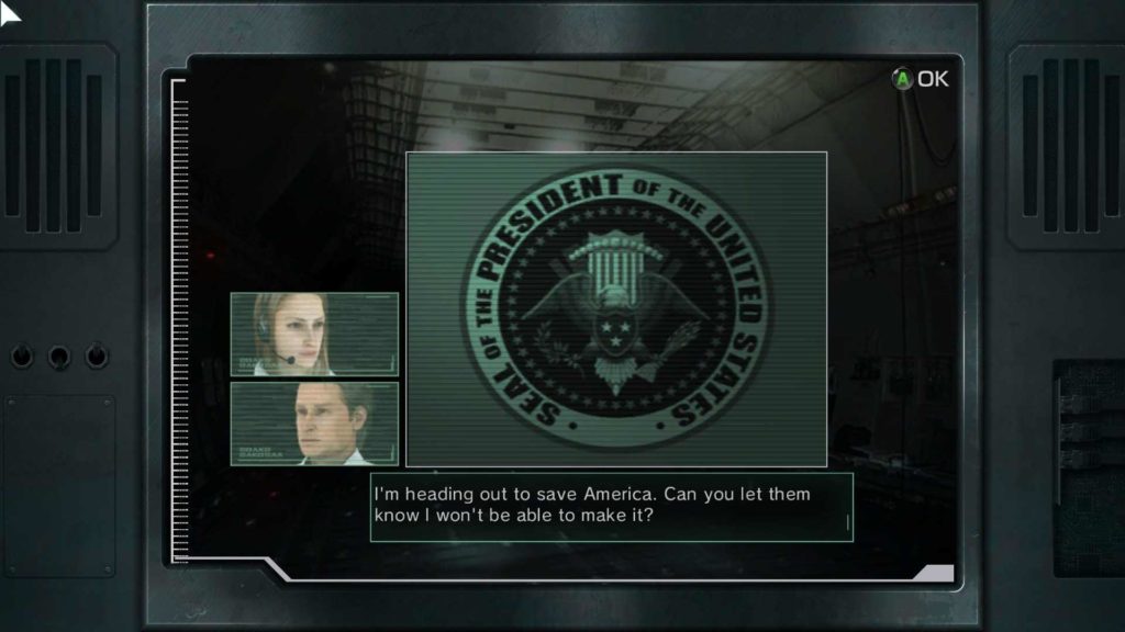 Metal Wolf Chaos XD dialogue
