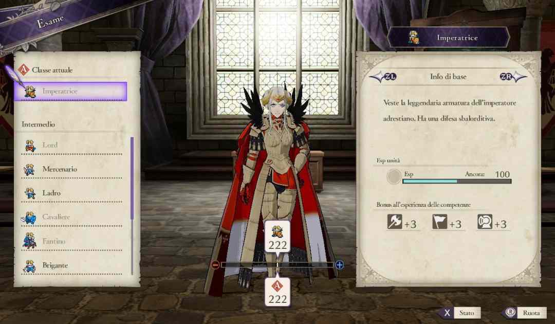 Screenshot dell'Emperor da Fire Emblem Three Houses