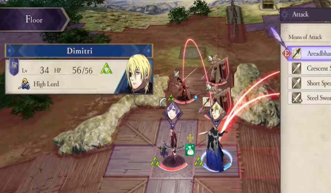 Screenshot dell'High Lord da Fire Emblem Three Houses