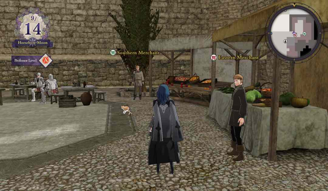 Screenshot dei Mercanti su Fire Emblem Three Houses