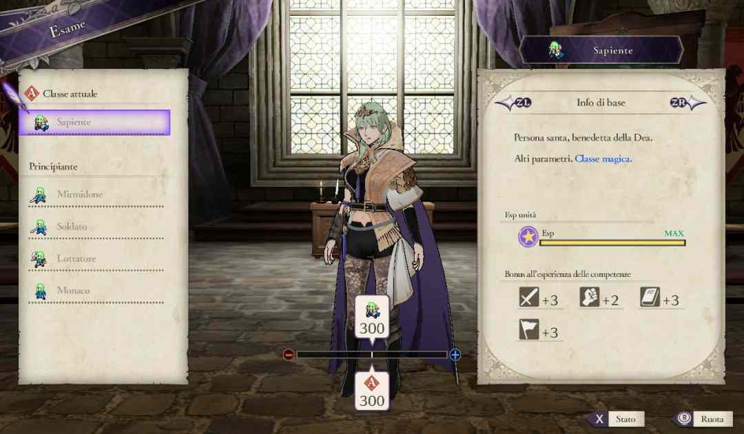 Screenshot del Sapiente in Fire Emblem Three Houses