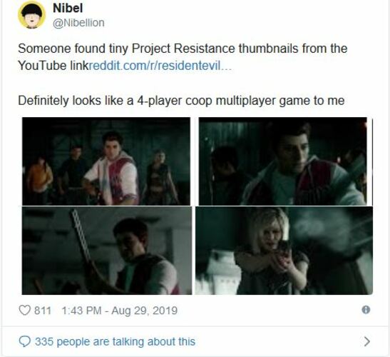 tweet resident evil