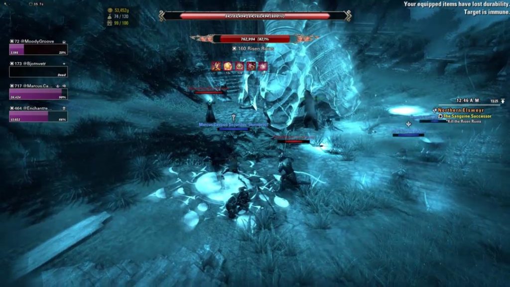 Una delle morti del mio personaggio in The Elder Scrolls Online