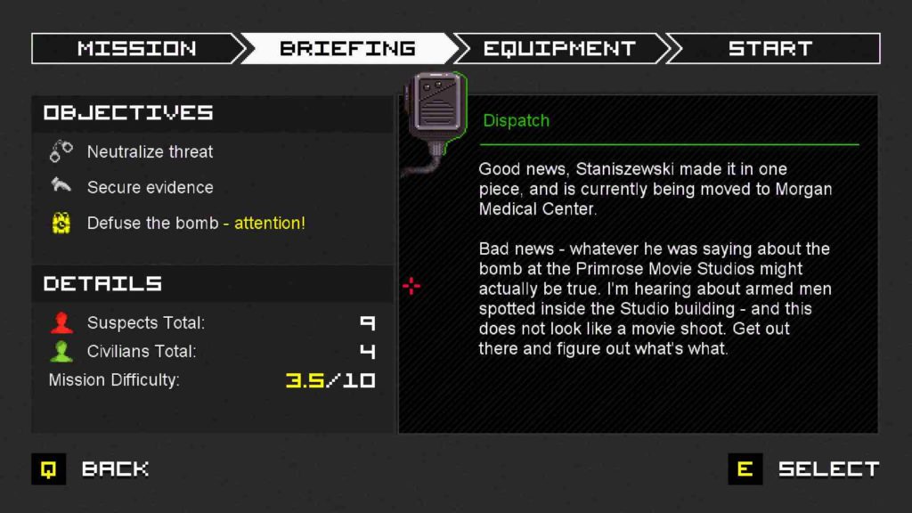 Police Stories briefing