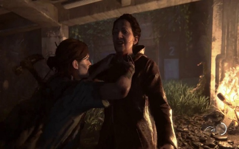 Una scena di combattimento nel gameplay di The last of us 2trailer