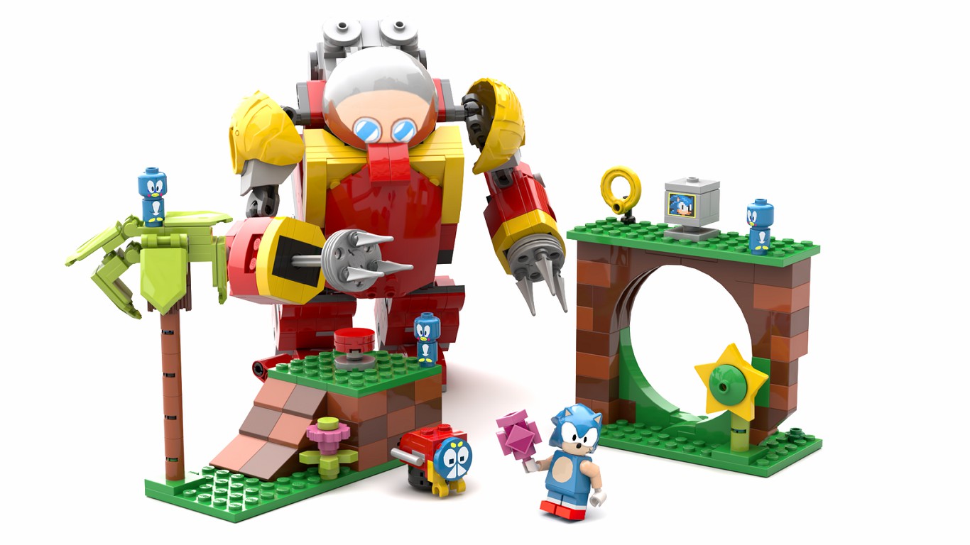sonic mania in LEGO