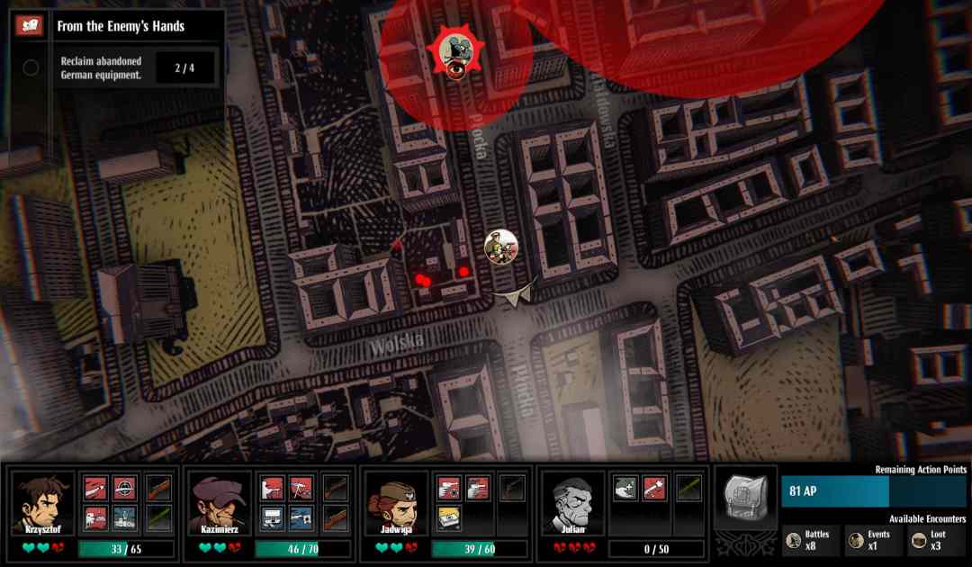 Screenshot di una missione in Warsaw