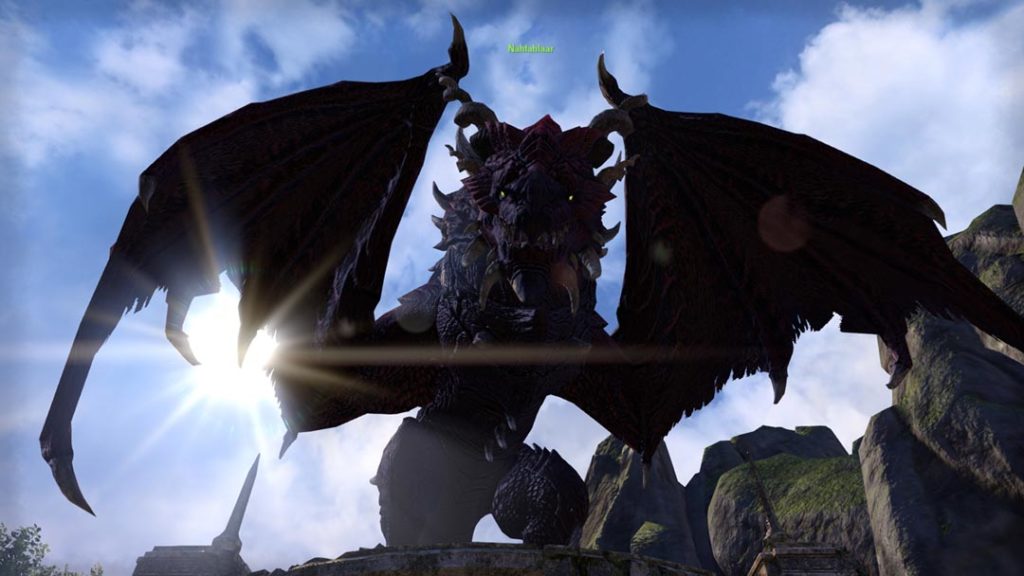 Un drago alleato in The Elder Scrolls Dragonhold