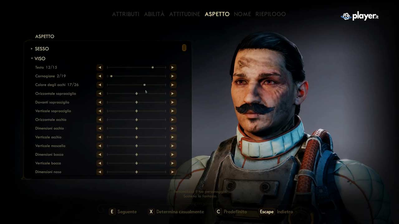 creazione del personaggio the outer worlds