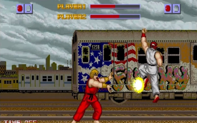 Una screenshot di Street Fighter (1987)