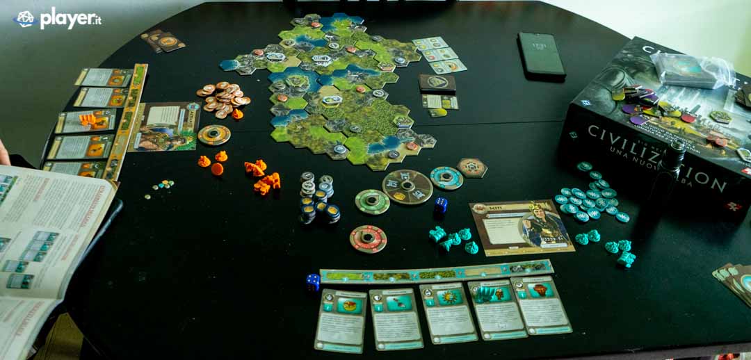 tabellone di gioco civilization una nuova alba