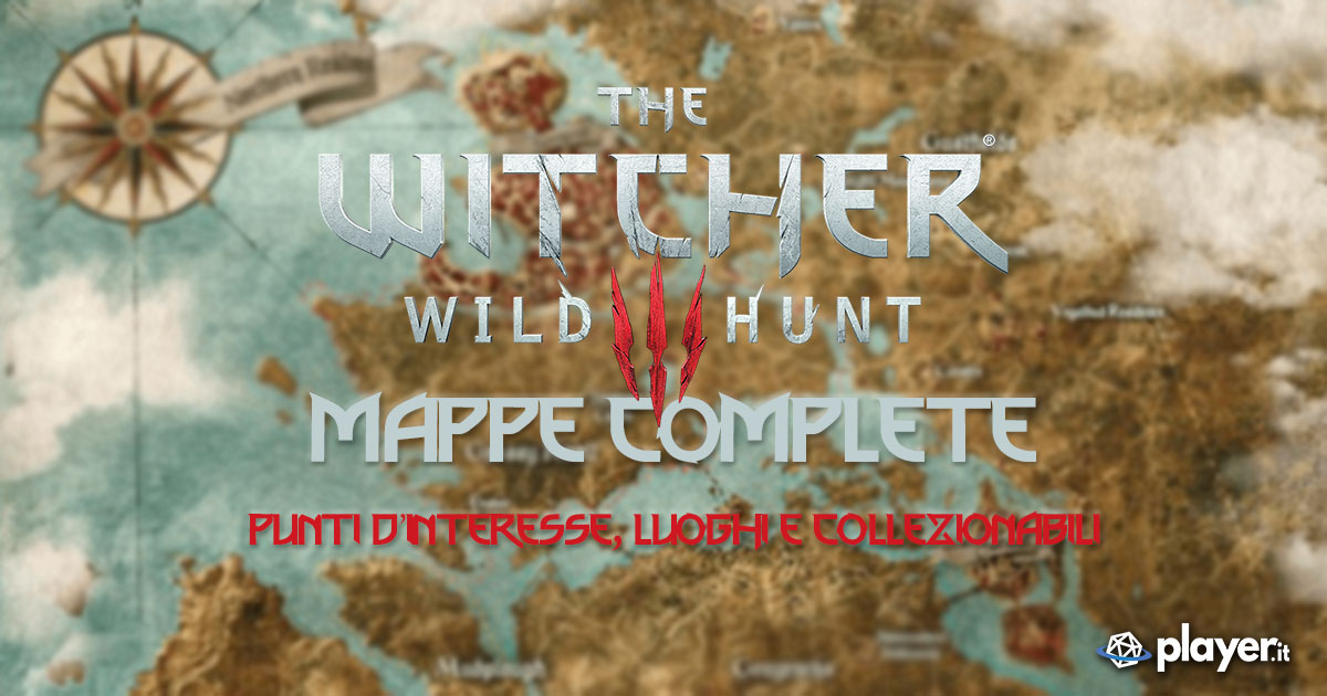 The Witcher 3: mappe complete con tesori, collezionabili, luoghi e molto altro ancora